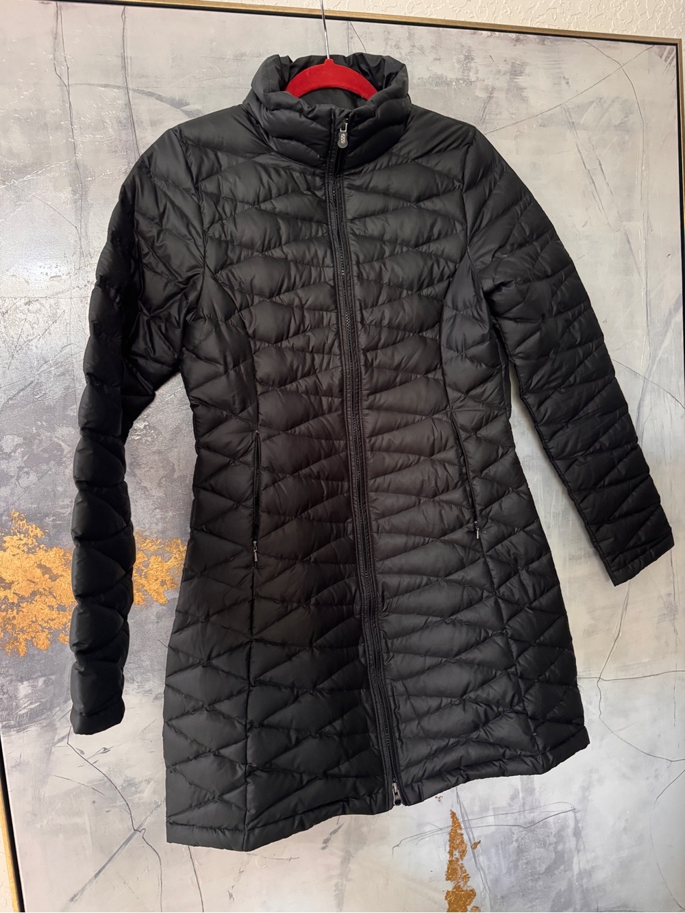 Patagonia Women's Black Packable Quilted Long Puffer Coat